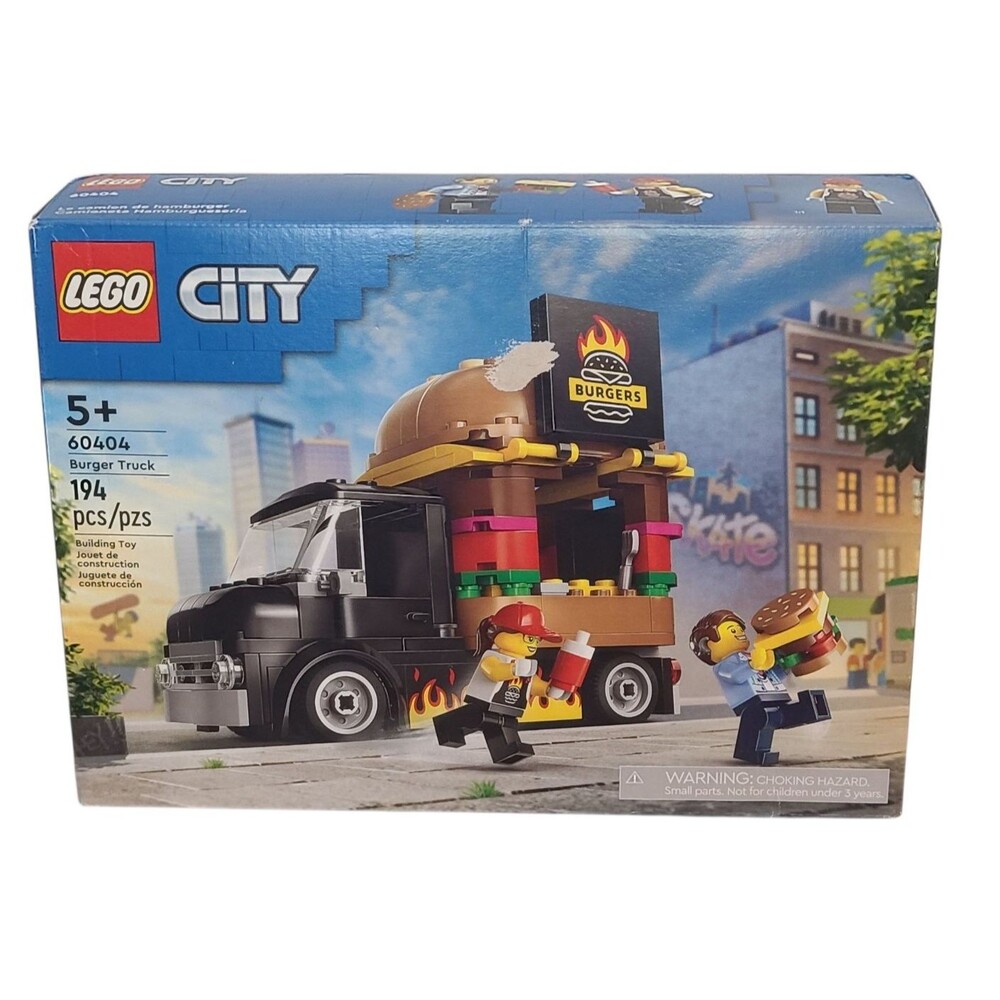 LEGO City Burger Truck 60404 194pcs NIB Factory Sealed Food Truck Fast Food